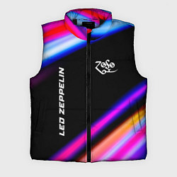 Мужской жилет Led Zeppelin neon rock lights, цвет: 3D-черный