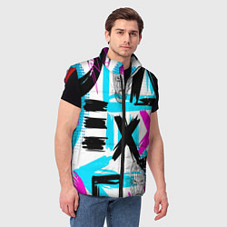 Мужской жилет Маска гопника, цвет: 3D-красный — фото 2