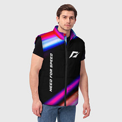 Мужской жилет Need for Speed speed game lights, цвет: 3D-черный — фото 2