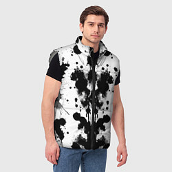 Мужской жилет The psychedelic Rorschach test - ai art, цвет: 3D-светло-серый — фото 2