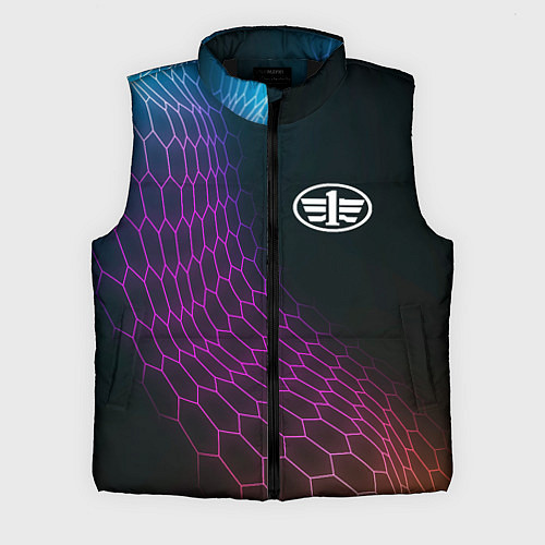 Мужской жилет FAW neon hexagon / 3D-Черный – фото 1