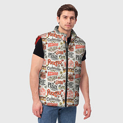 Мужской жилет Нецензурные слова, цвет: 3D-красный — фото 2