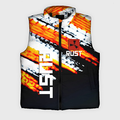 Мужской жилет RUST краски текстура абстрактная / 3D-Черный – фото 1