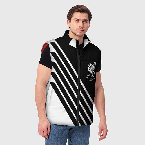 Мужской жилет Liverpool sport fc geometry / 3D-Красный – фото 3