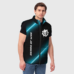 Мужской жилет Gears of War неоновые лампы, цвет: 3D-черный — фото 2