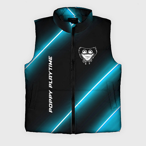 Мужской жилет Poppy Playtime неоновые лампы / 3D-Черный – фото 1