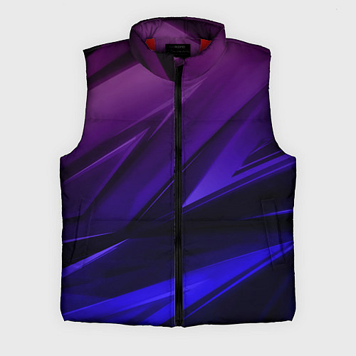 Мужской жилет Абстракция из градиента и линий / 3D-Красный – фото 1