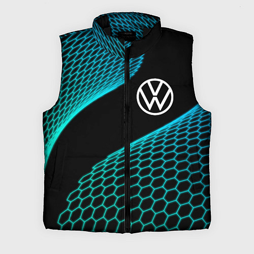 Мужской жилет Volkswagen electro hexagon / 3D-Черный – фото 1