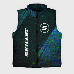 Мужской жилет Skillet glitch blue, цвет: 3D-черный