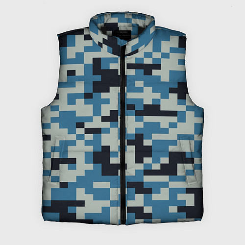 Мужской жилет Пиксельный стиль камуфляж / 3D-Черный – фото 1
