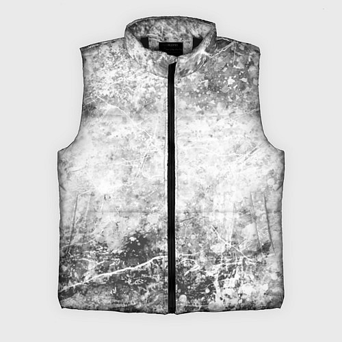 Мужской жилет Абстракция - серый ветер / 3D-Черный – фото 1