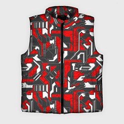 Мужской жилет Абстракция геометрический паттерн, цвет: 3D-черный