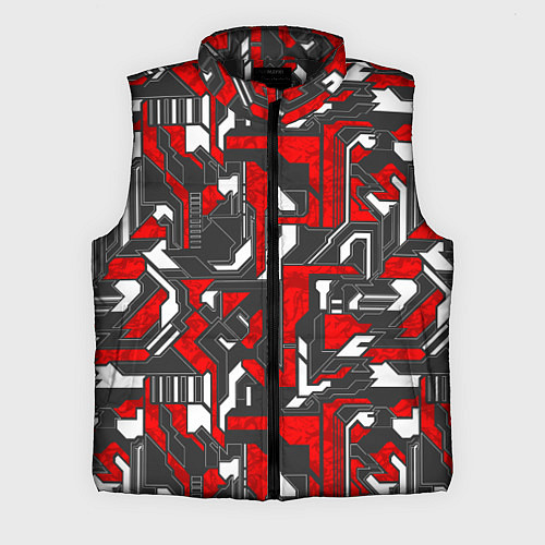 Мужской жилет Абстракция геометрический паттерн / 3D-Черный – фото 1