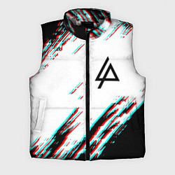 Мужской жилет Linkin park краски глитч, цвет: 3D-светло-серый