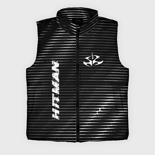 Мужской жилет Hitman metal game lines / 3D-Черный – фото 1