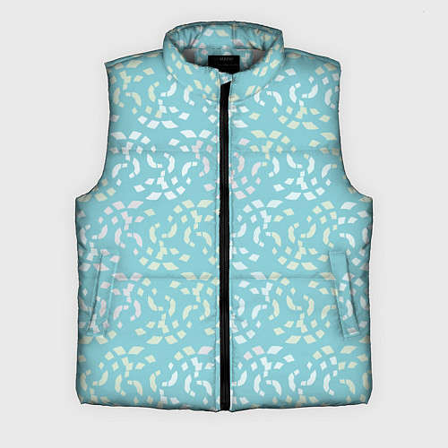 Мужской жилет Мозаика на голубом / 3D-Светло-серый – фото 1
