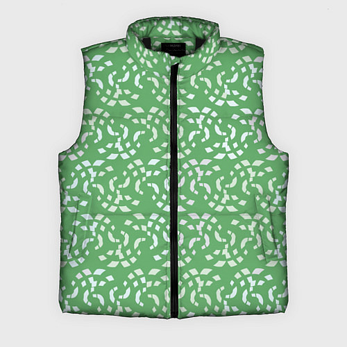 Мужской жилет Мозаика на зеленом / 3D-Черный – фото 1