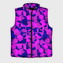 Мужской жилет Абстракция темно фиолетовый геометрический фон