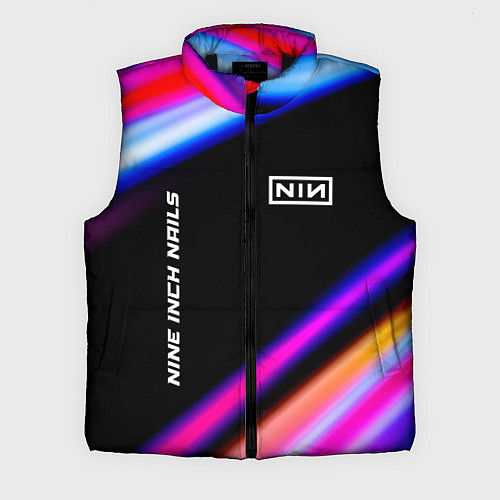 Мужской жилет Nine Inch Nails neon rock lights / 3D-Черный – фото 1