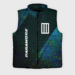 Мужской жилет Paramore glitch blue, цвет: 3D-черный