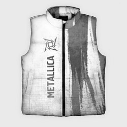 Мужской жилет Metallica - white gradient по-вертикали, цвет: 3D-черный