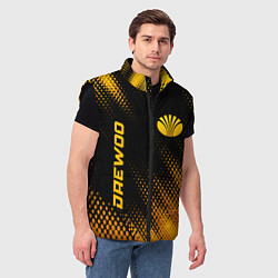 Мужской жилет Daewoo - gold gradient вертикально, цвет: 3D-черный — фото 2