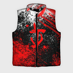 Мужской жилет Doom - красные краски и лого, цвет: 3D-черный