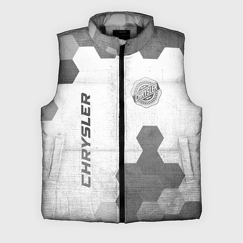 Мужской жилет Chrysler - white gradient вертикально / 3D-Черный – фото 1