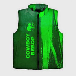 Мужской жилет Cowboy Bebop - green gradient по-вертикали, цвет: 3D-черный