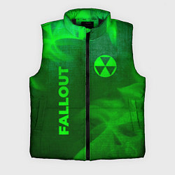 Мужской жилет Fallout - green gradient вертикально