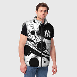 Мужской жилет New York Yankees baseball team - abstraction, цвет: 3D-светло-серый — фото 2