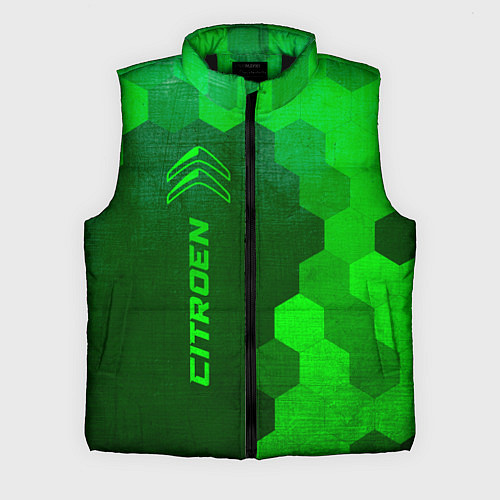 Мужской жилет Citroen - green gradient по-вертикали / 3D-Черный – фото 1