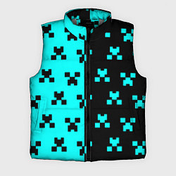 Мужской жилет Minecraft pattern game, цвет: 3D-светло-серый