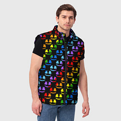 Мужской жилет Marshmello dj colors, цвет: 3D-черный — фото 2