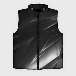 Мужской жилет Чёрно белая геометрия, цвет: 3D-светло-серый