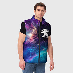 Мужской жилет Peugeot space auto, цвет: 3D-черный — фото 2
