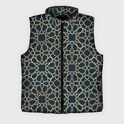 Мужской жилет Геометрический паттерн арабеска, цвет: 3D-черный