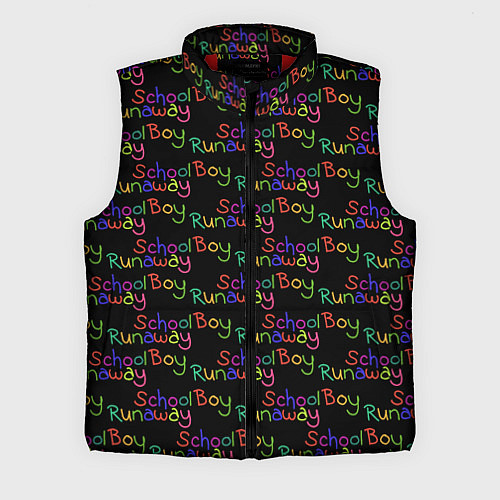 Мужской жилет Logo - Schoolboy Runaway pattern / 3D-Красный – фото 1