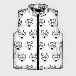 Мужской жилет Паттерн волк, цвет: 3D-черный