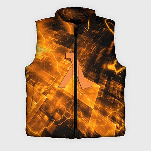 Мужской жилет Half life abstraction / 3D-Черный – фото 1