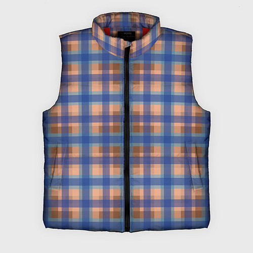 Мужской жилет Клетка в клетку / 3D-Красный – фото 1