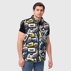 Мужской жилет Аудиокассеты паттерн, цвет: 3D-светло-серый — фото 2