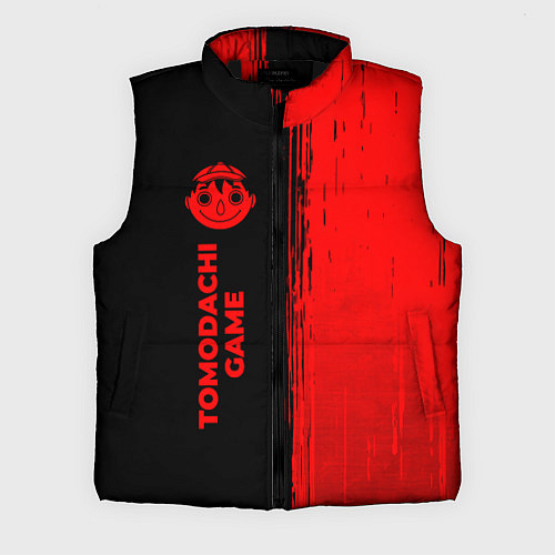 Мужской жилет Tomodachi Game - red gradient по-вертикали / 3D-Черный – фото 1
