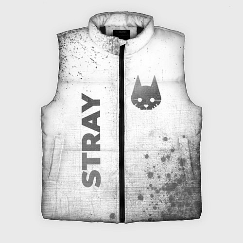 Мужской жилет Stray - white gradient вертикально / 3D-Черный – фото 1