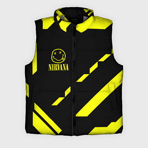 Мужской жилет Nirvana geometry yellow / 3D-Светло-серый – фото 1