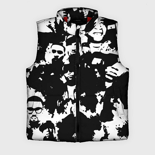 Мужской жилет Все рэперы черно белый / 3D-Красный – фото 1