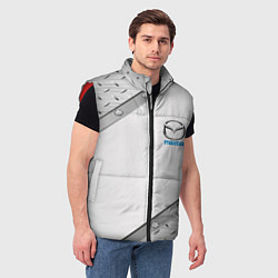 Мужской жилет Mazda текстура метал, цвет: 3D-красный — фото 2