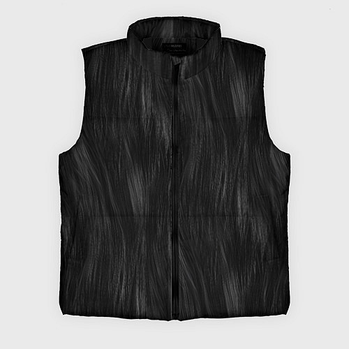 Мужской жилет Мех чёрной кошки / 3D-Черный – фото 1
