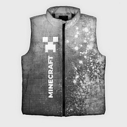 Мужской жилет Minecraft - grey gradient по-вертикали, цвет: 3D-черный