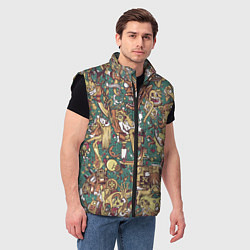 Мужской жилет Монстры и девушки, цвет: 3D-черный — фото 2